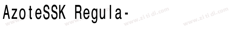 AzoteSSK Regula字体转换